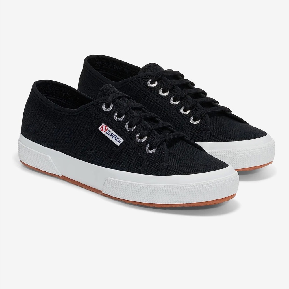 Superga black sneakers - size women’s 9